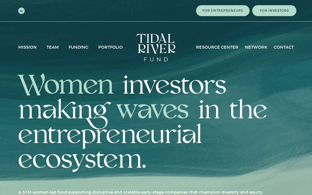 Tidal River Fund website preview