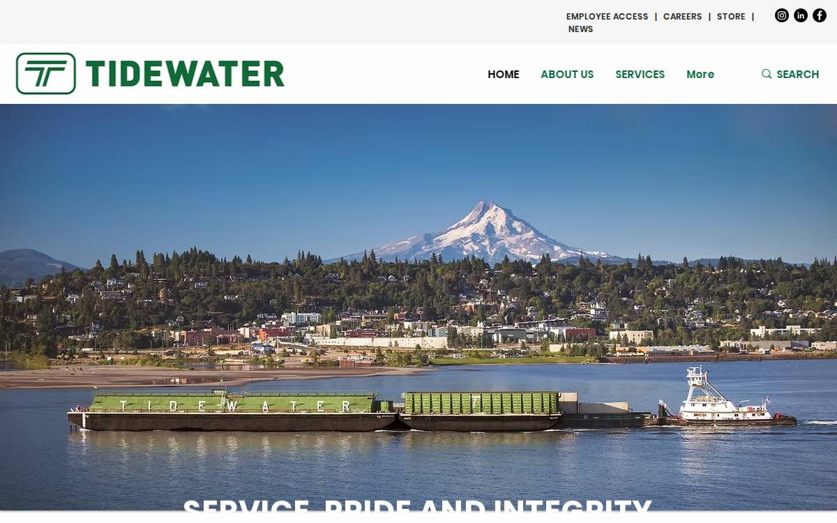 Tidewater website preview