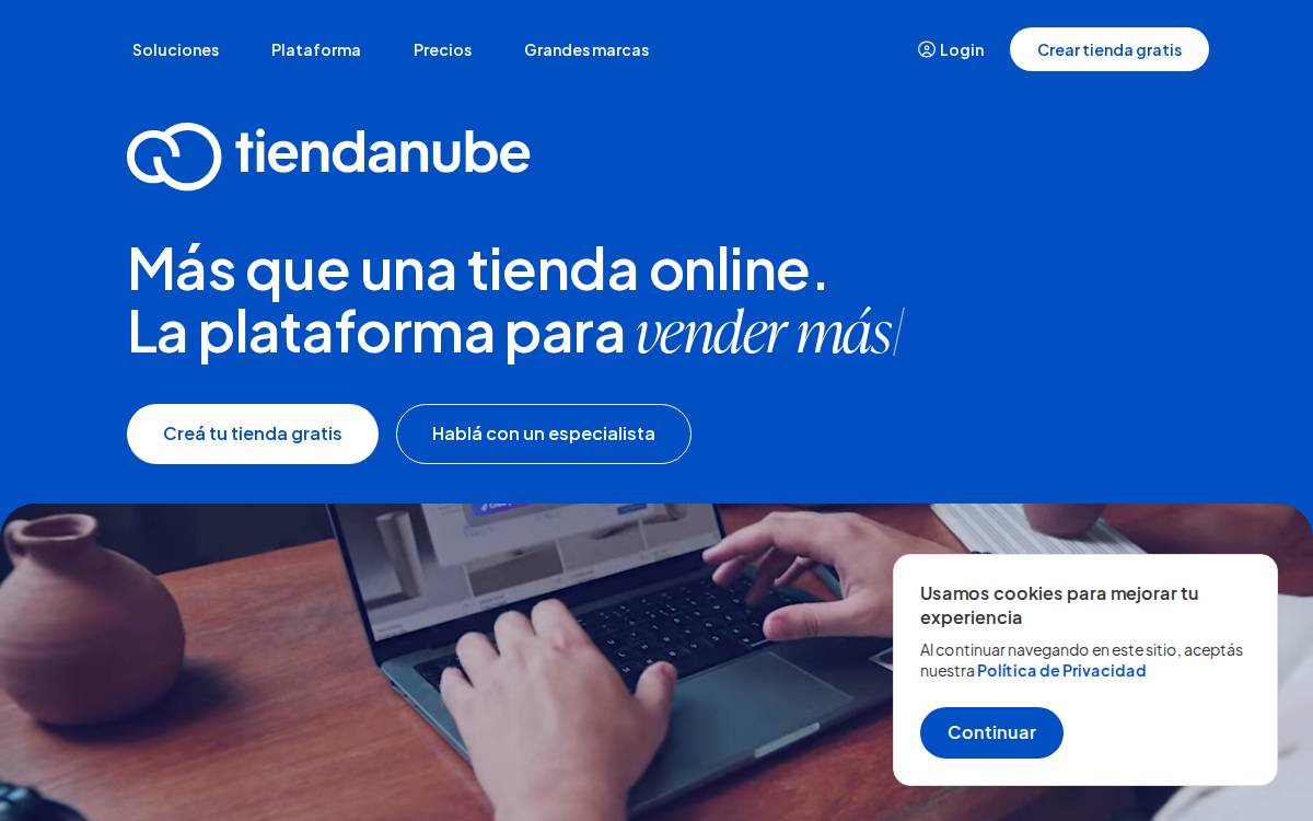 Tiendanube website preview