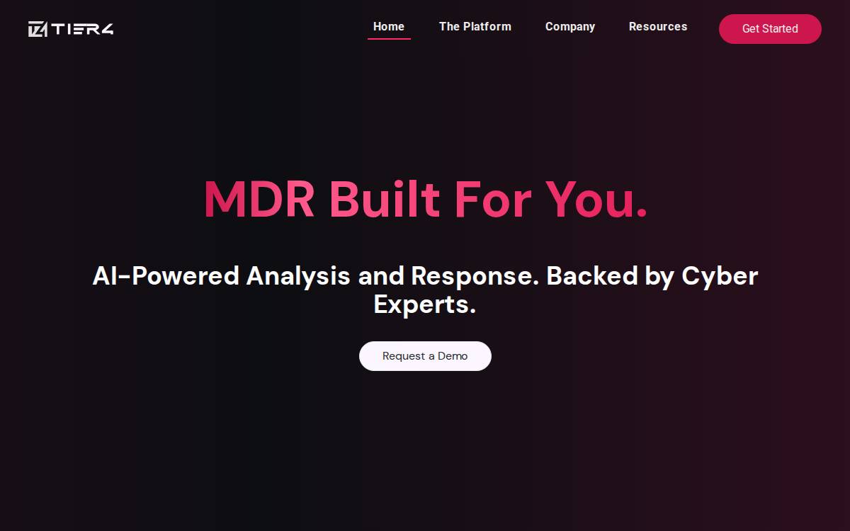Tier4AI website preview