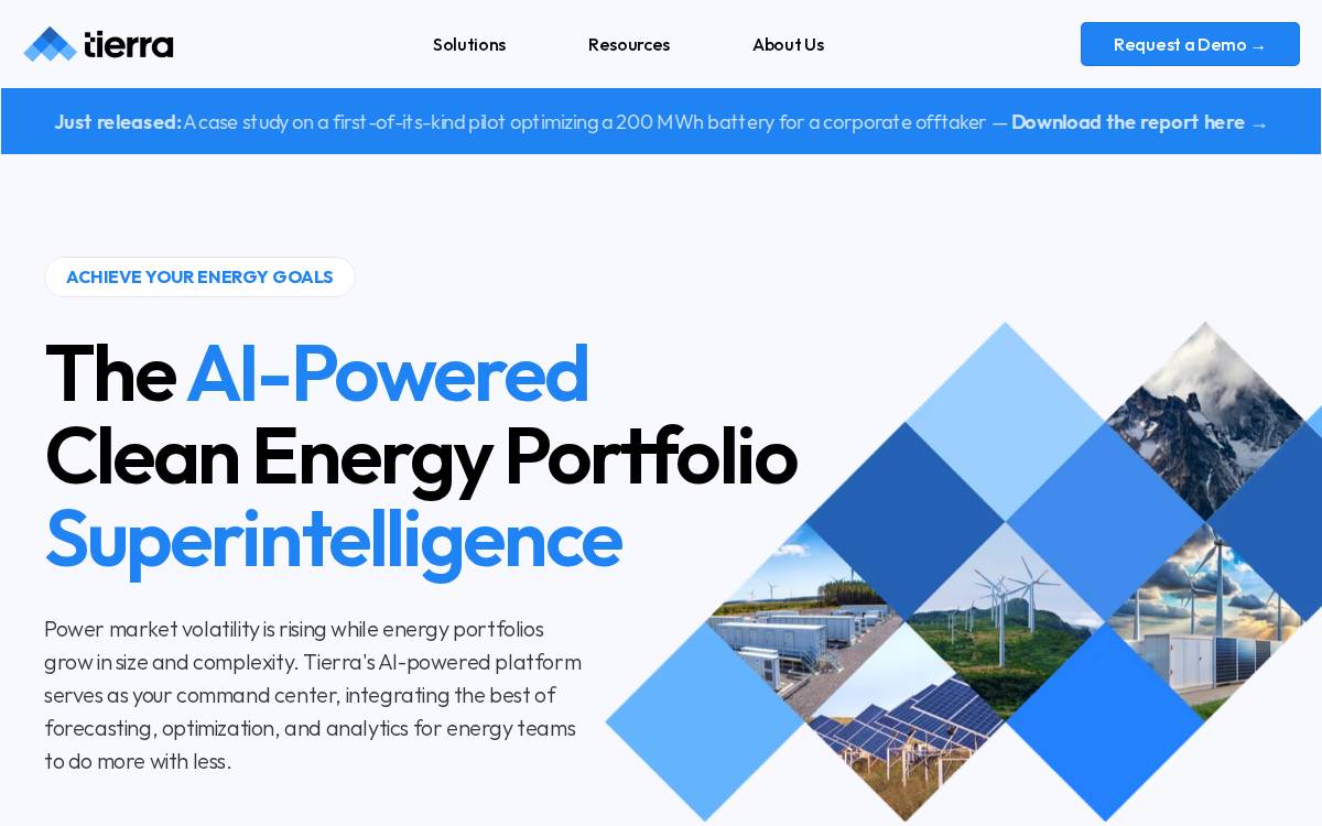Tierra Climate website preview