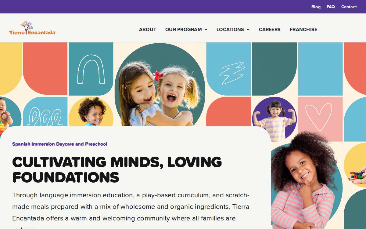 Tierra Encantada website preview