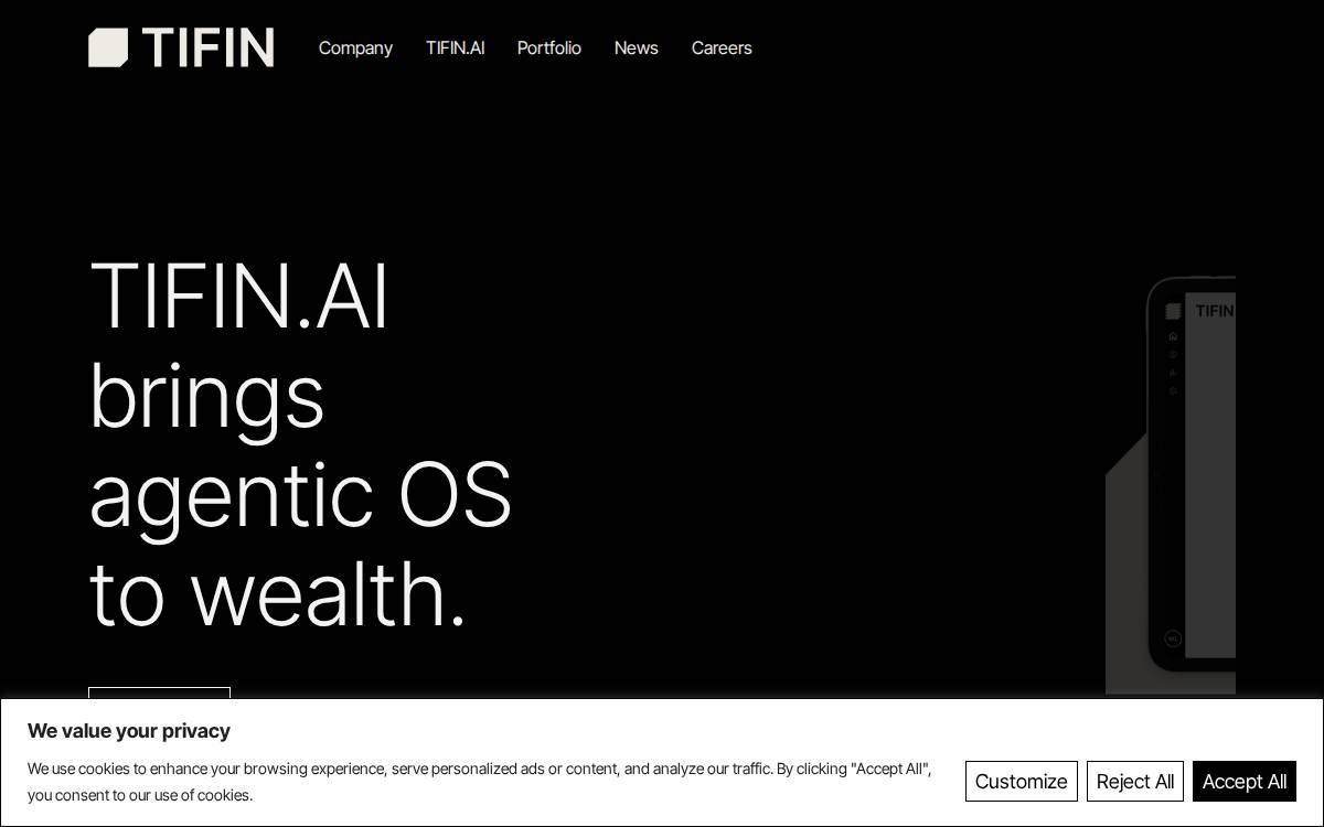 TIFIN website preview