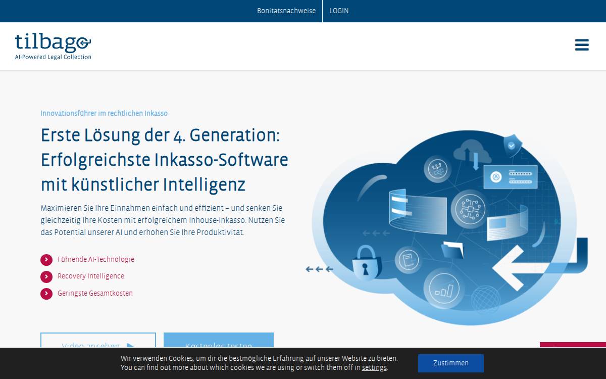 tilbago AG website preview