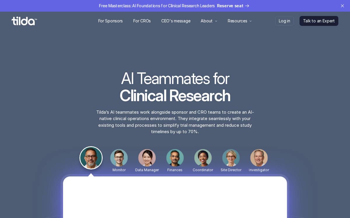 Tilda Research website preview