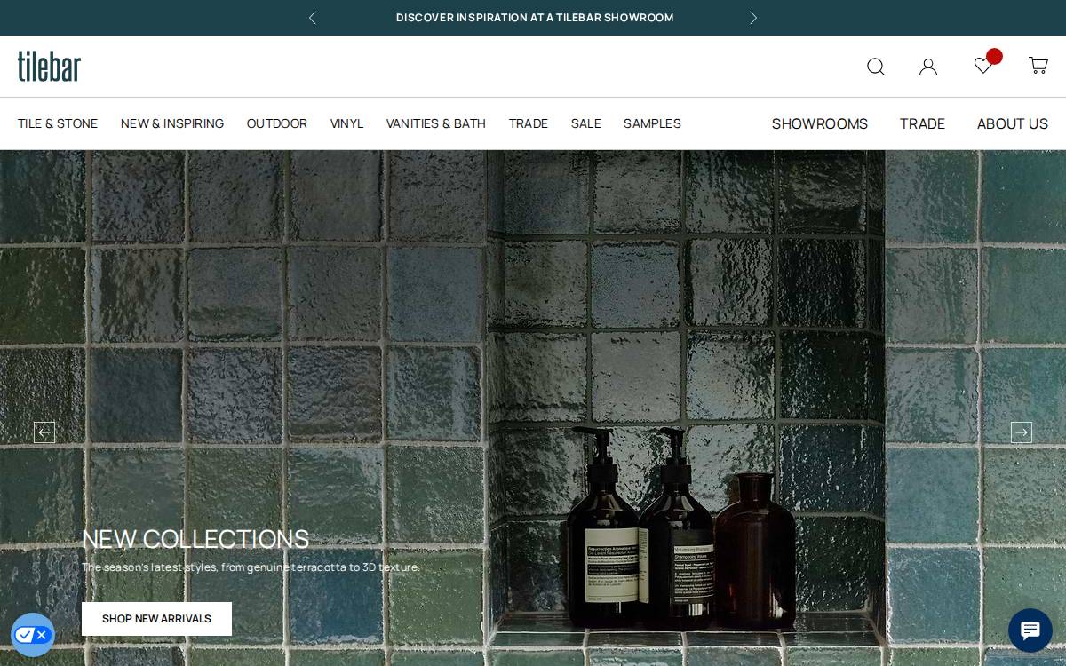 TileBar website preview
