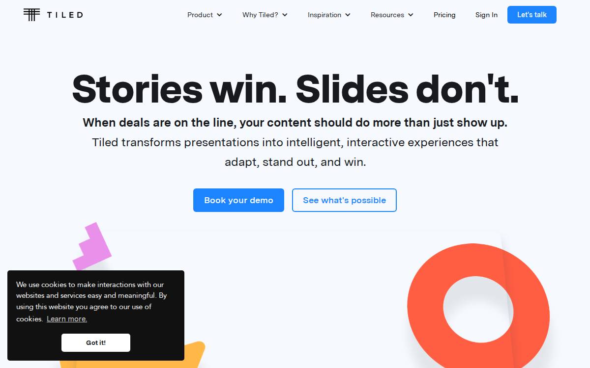 Tiled website preview