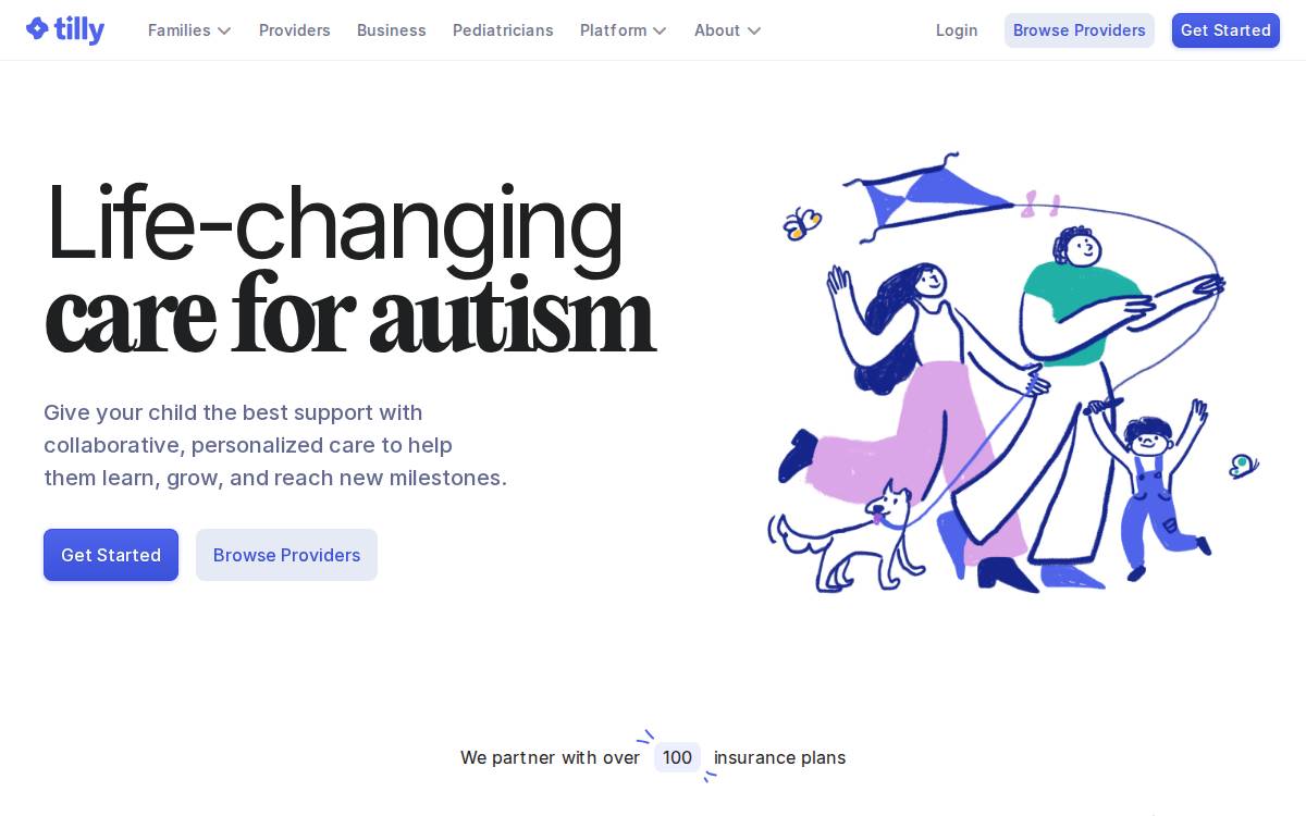 Tilly website preview