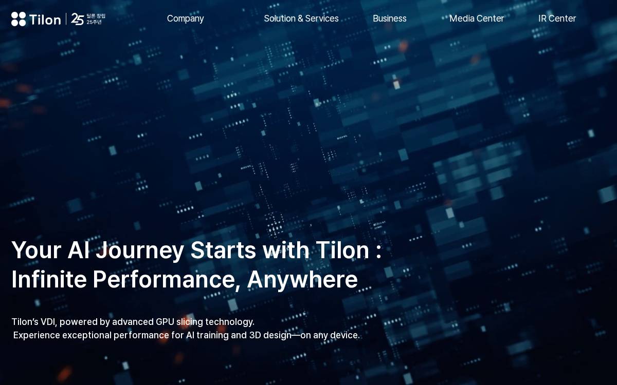 Tilon website preview