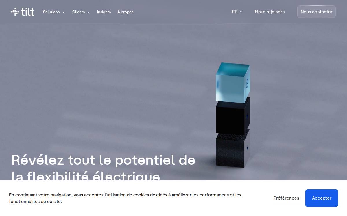 Tilt website preview