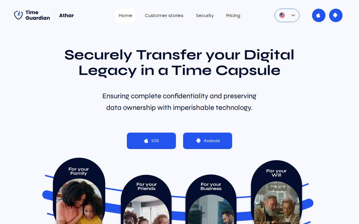 Time Guardian website preview