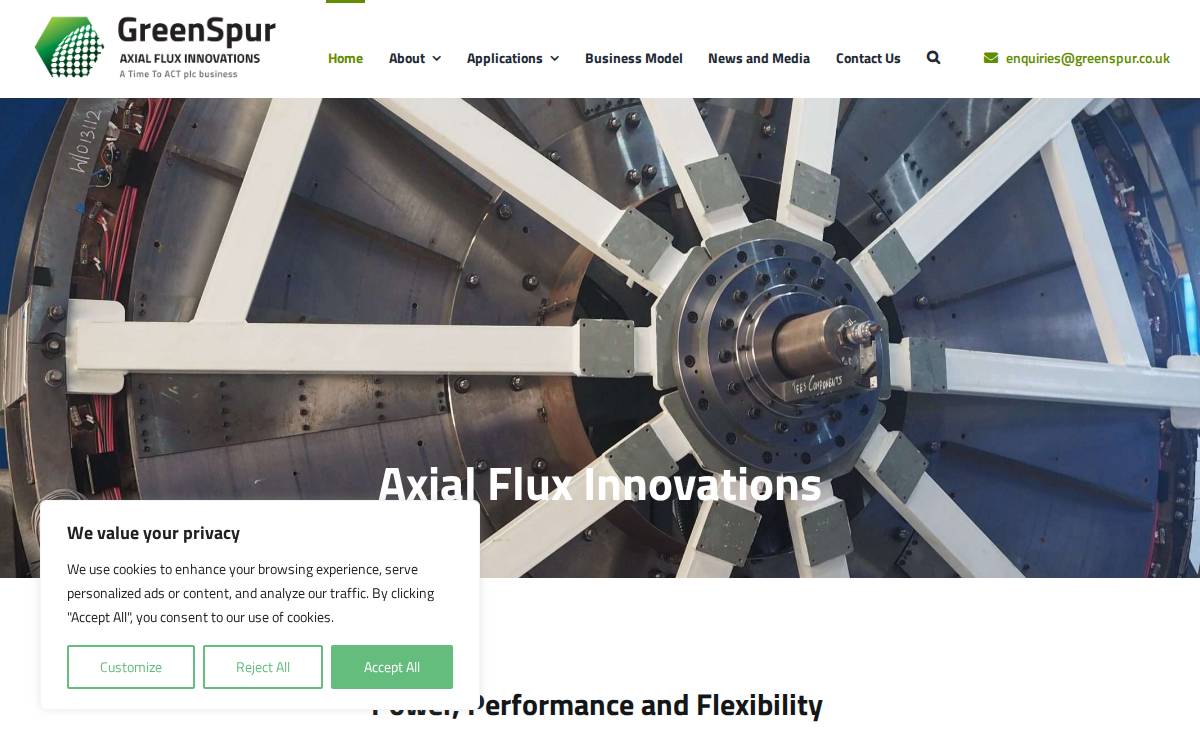 Time To Act (formerly GreenSpur) website preview