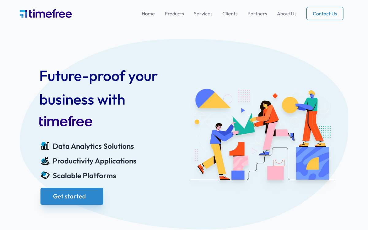 TimeFree website preview