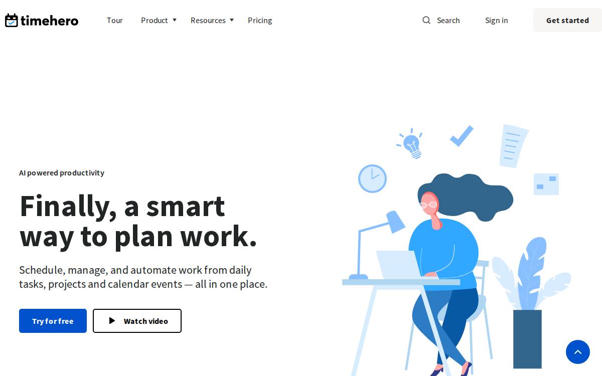 TimeHero Inc. website preview
