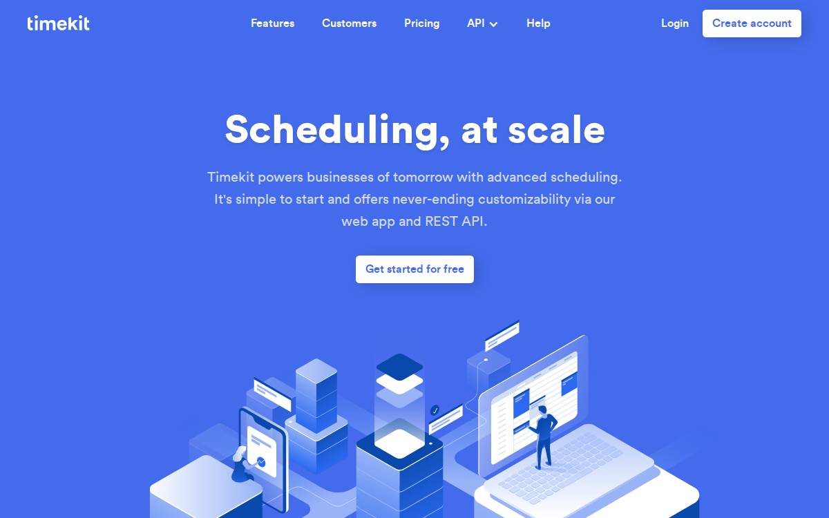 Timekit website preview