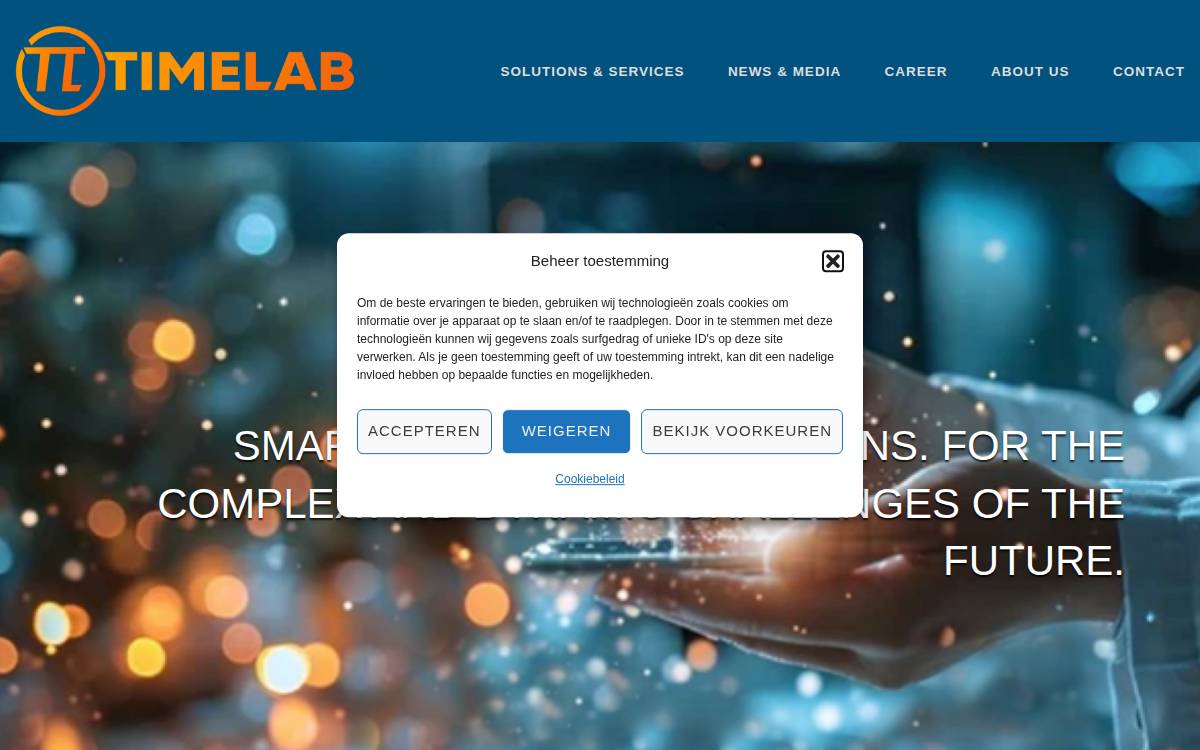 Timelab website preview