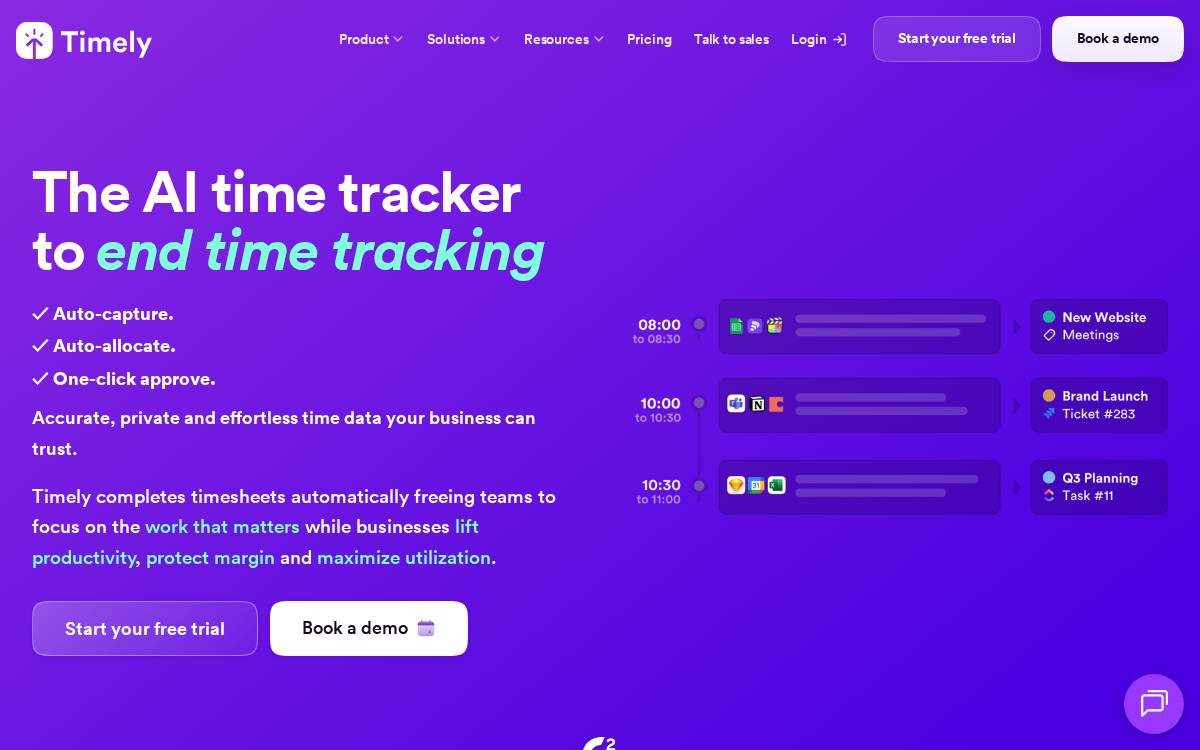 Timely website preview