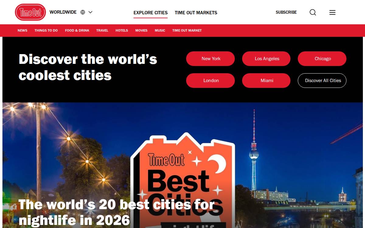 Timeout website preview