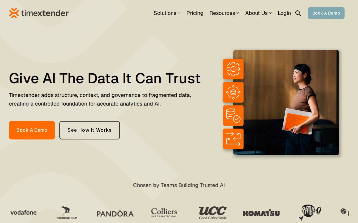 Timextender website preview