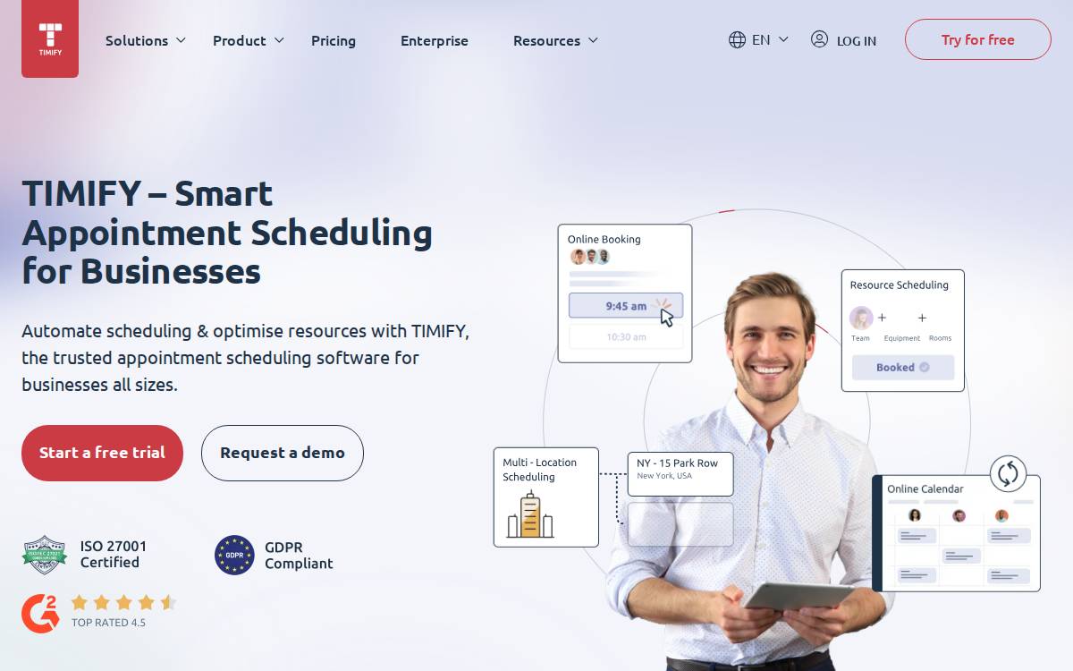 TIMIFY website preview