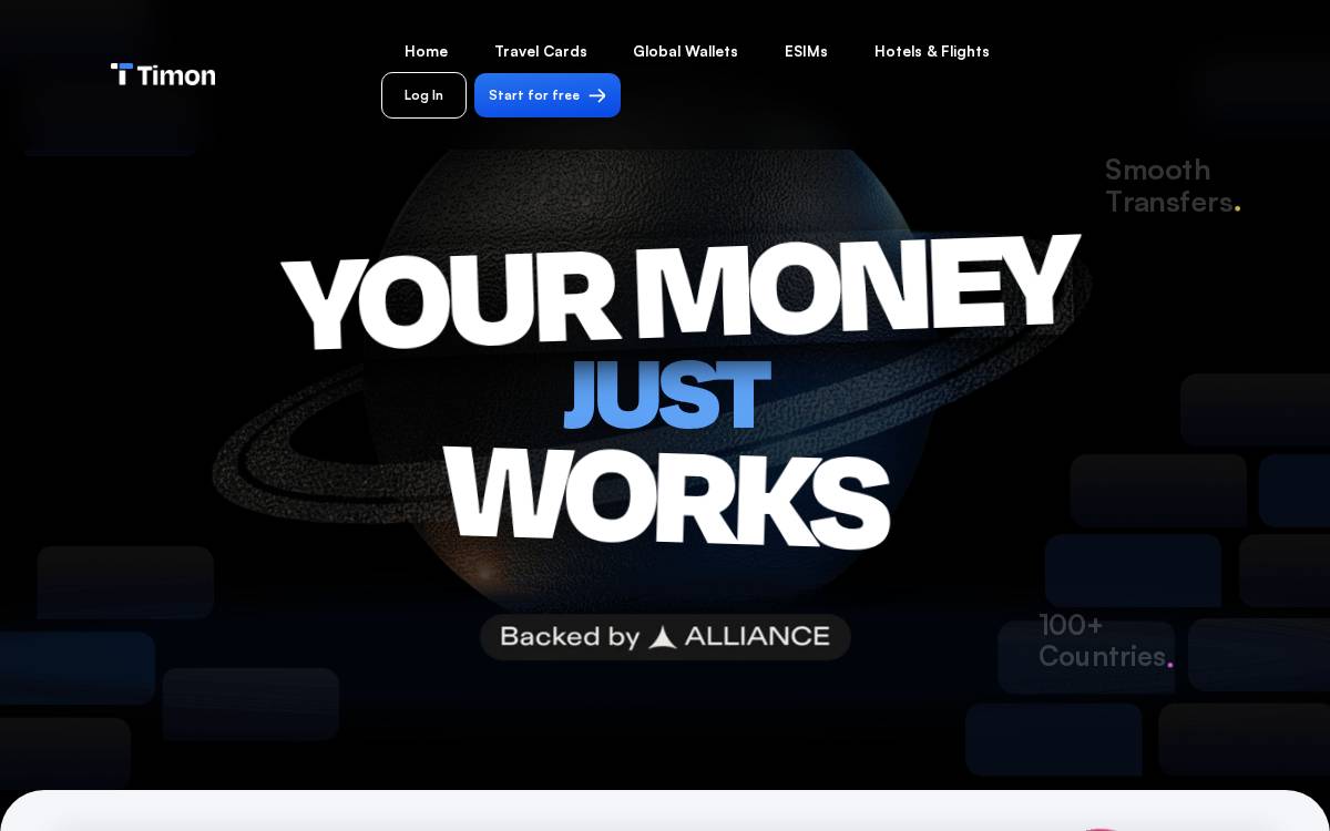 Timon website preview