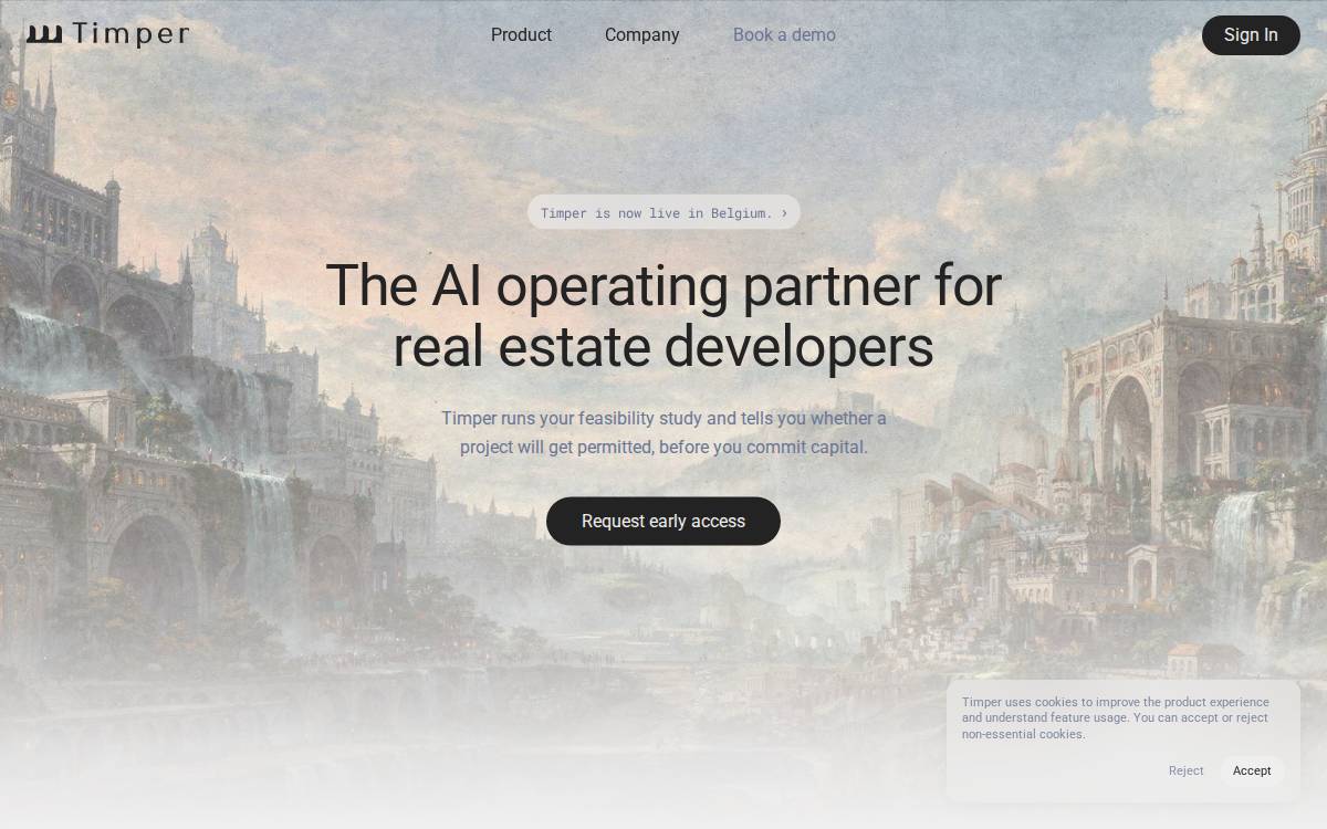Timper website preview