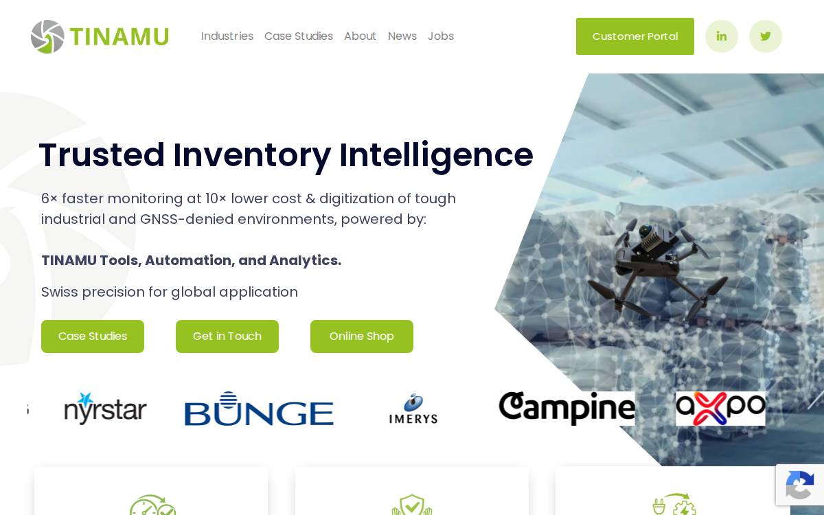 Tinamu website preview