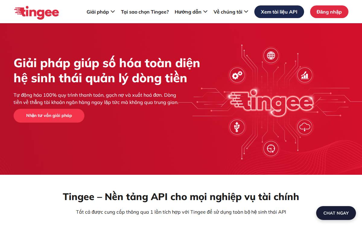 Tingee website preview