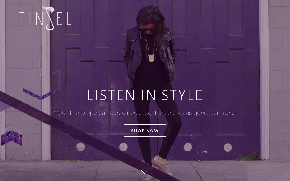 Tinsel website preview
