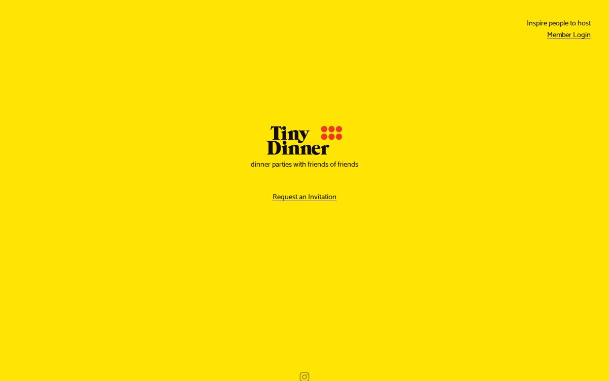Tiny Dinner website preview