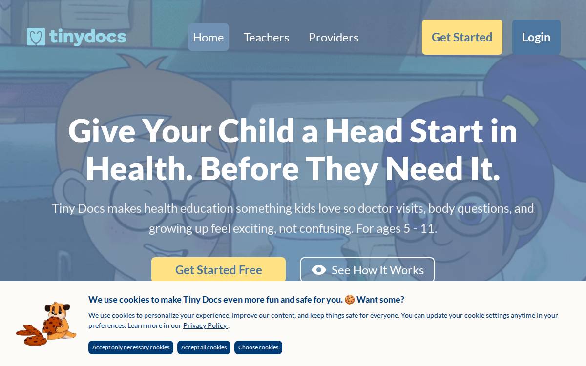 Tinydocs website preview