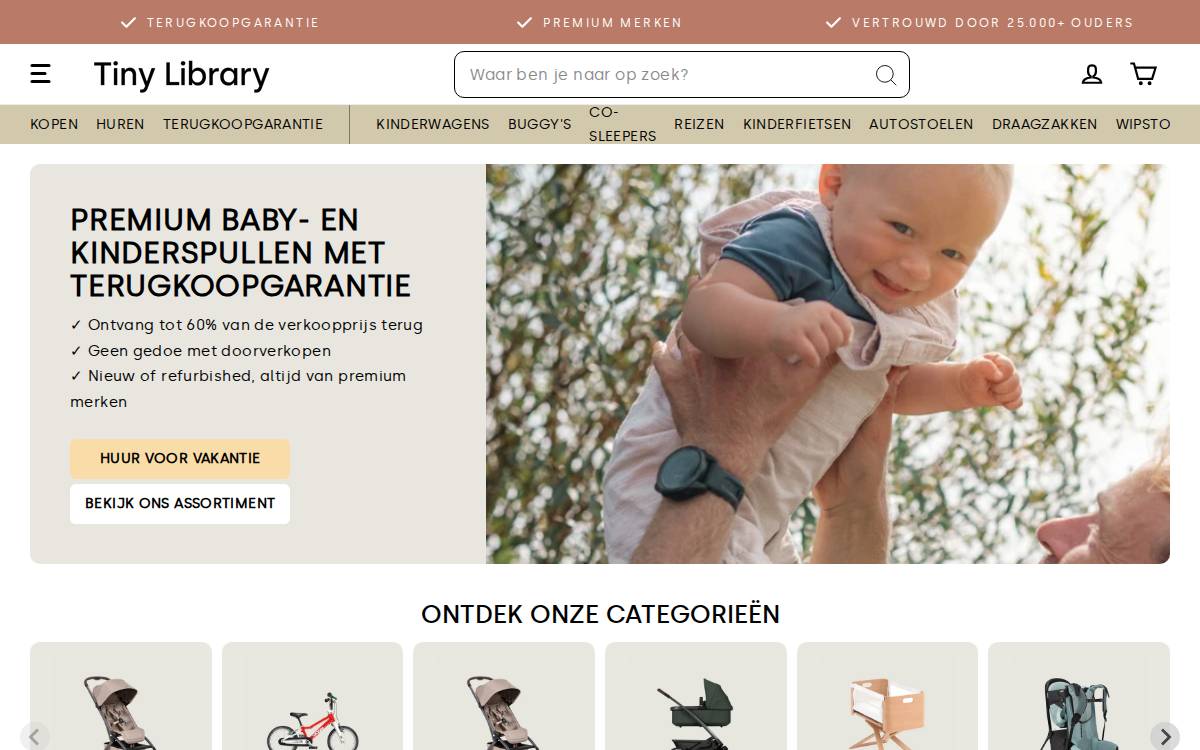 Tinylibrary website preview