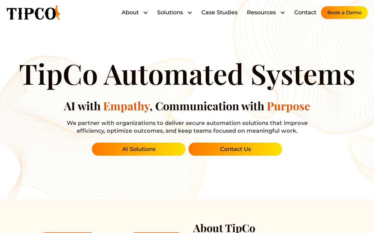 TipCo website preview