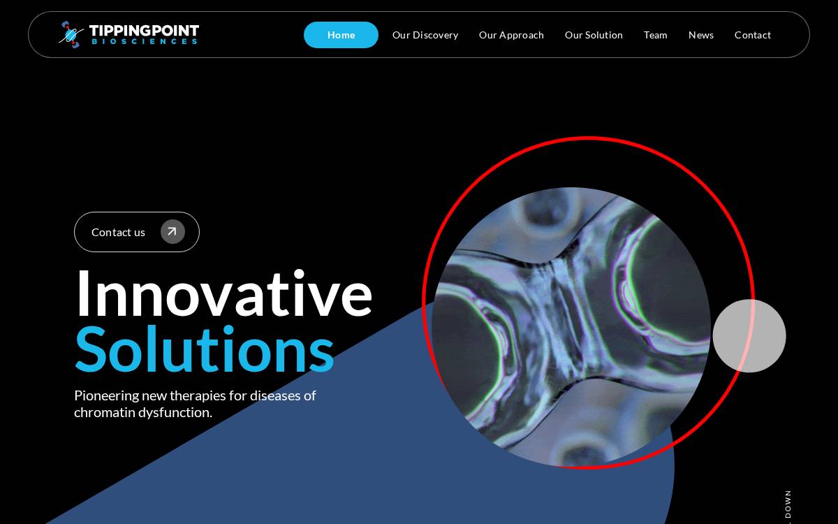 TippingPoint Biosciences website preview