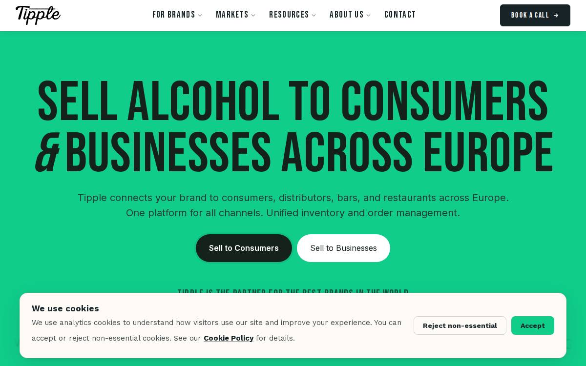 Tipple website preview