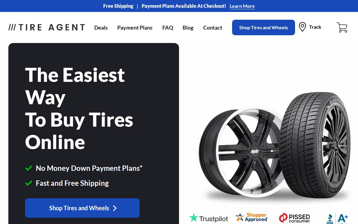 Tire Agent website preview