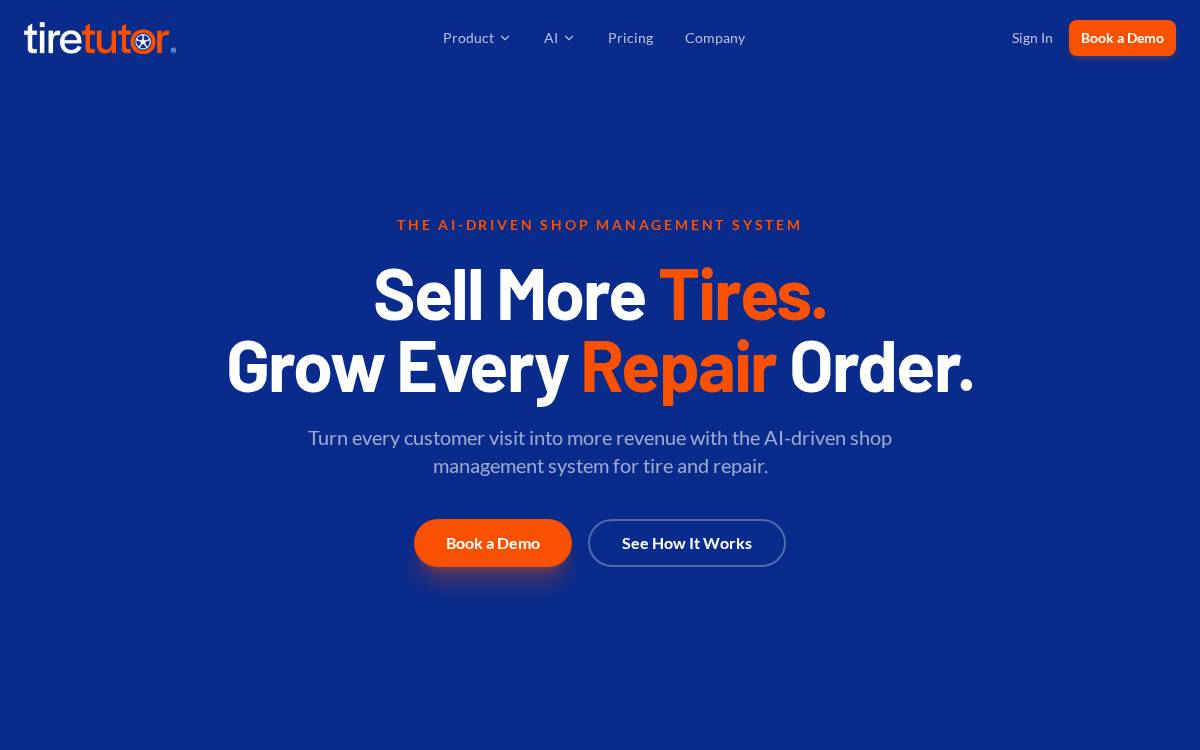 TireTutor website preview