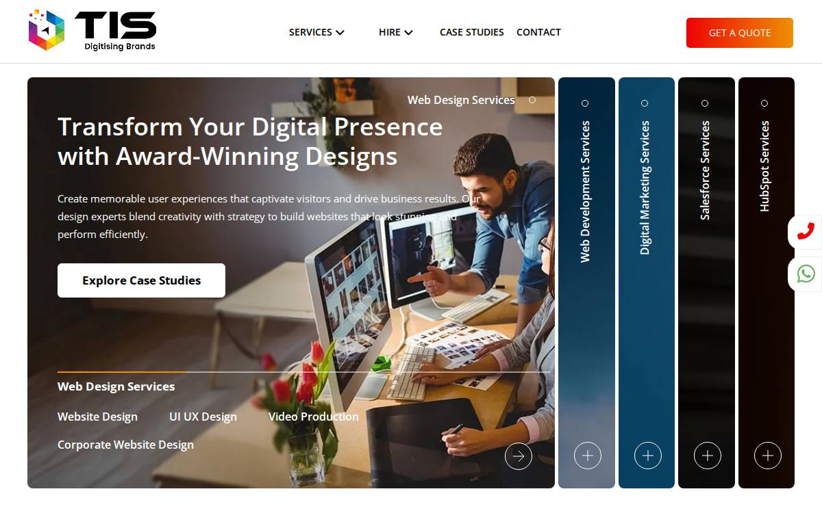TIS website preview