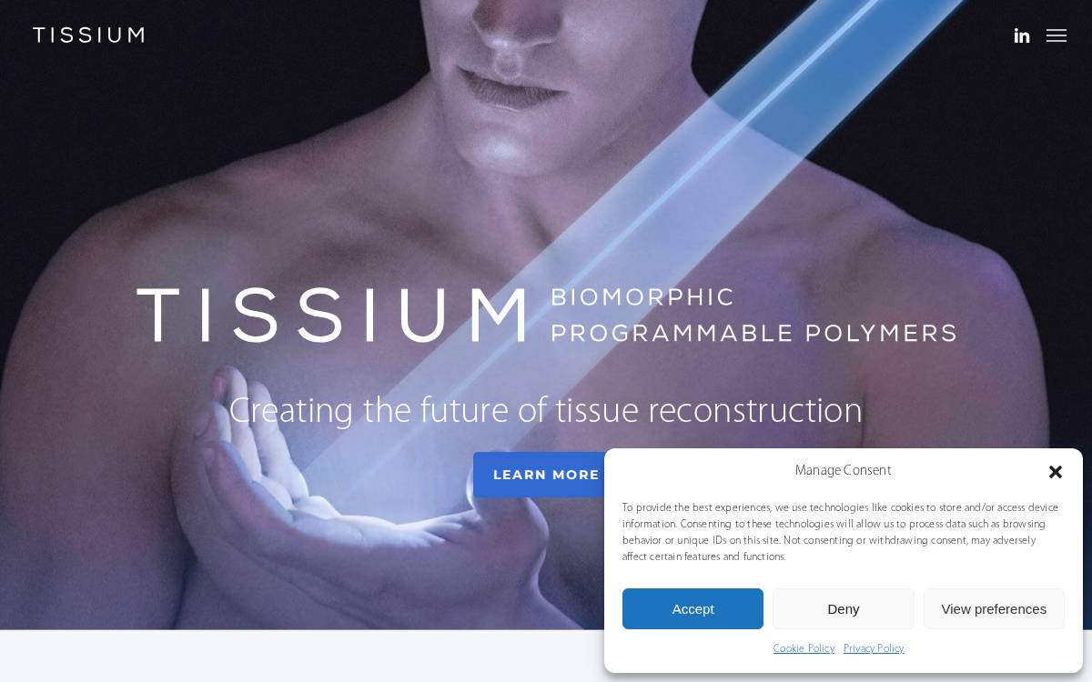 Tissium website preview