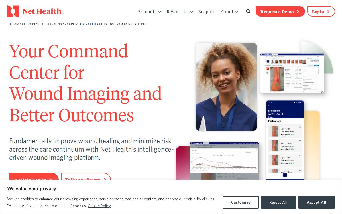 Tissue Analytics website preview