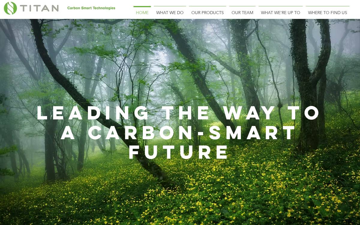 Titan Clean Energy Projects Corp. website preview