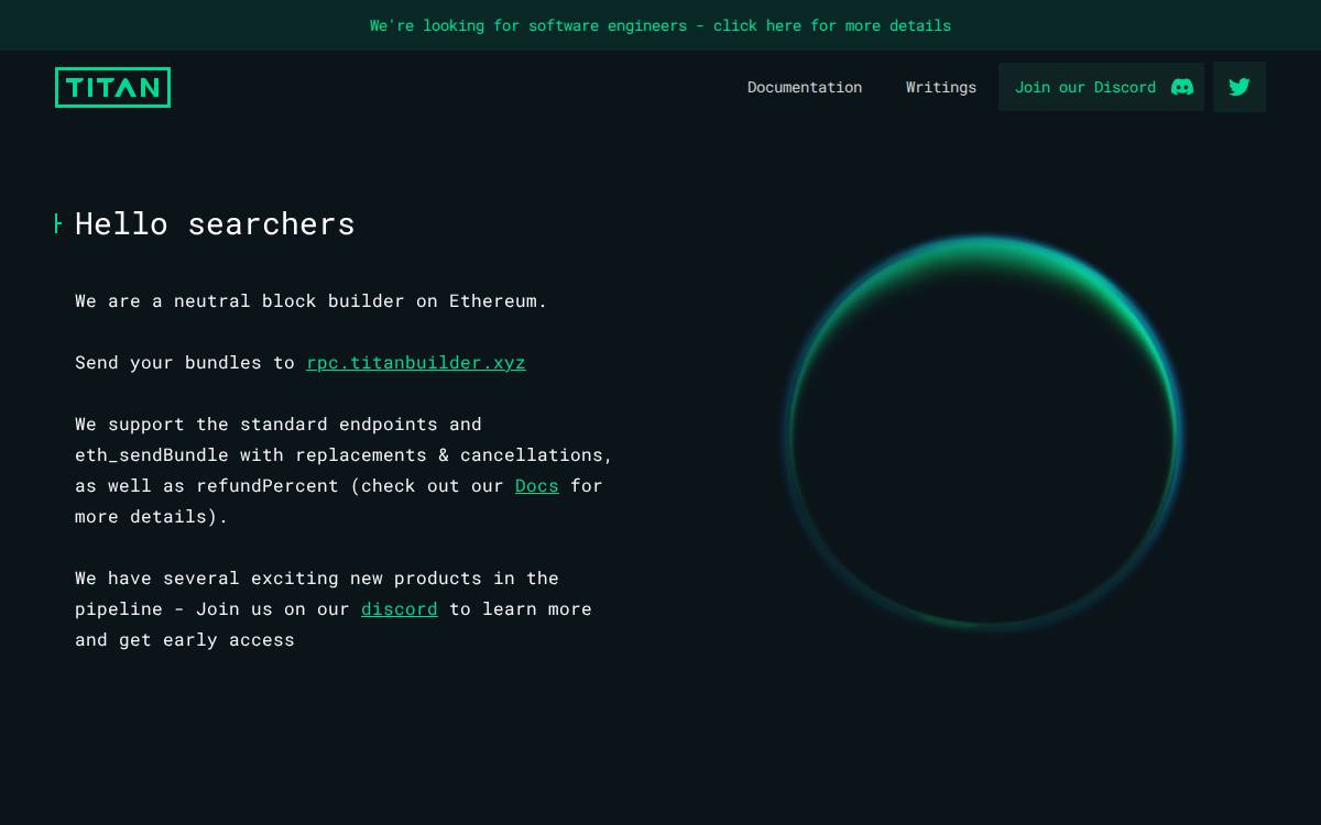 Titanbuilder website preview