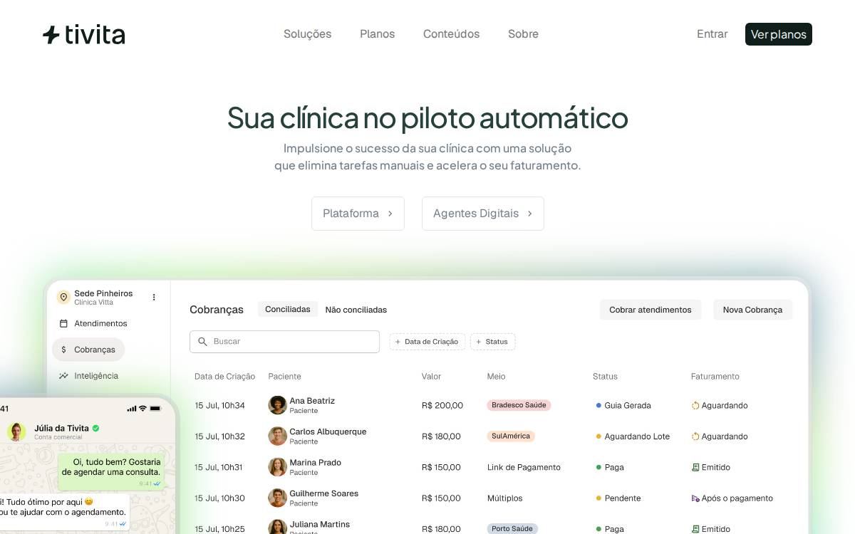 Tivita website preview