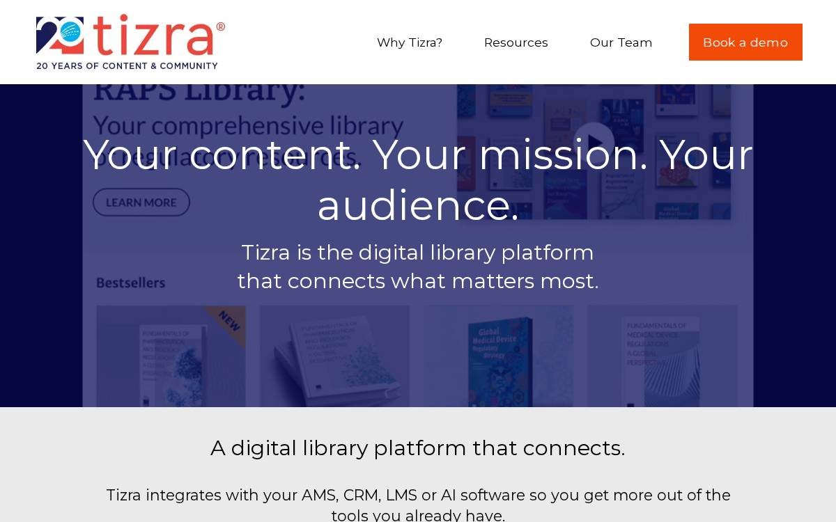 Tizra website preview