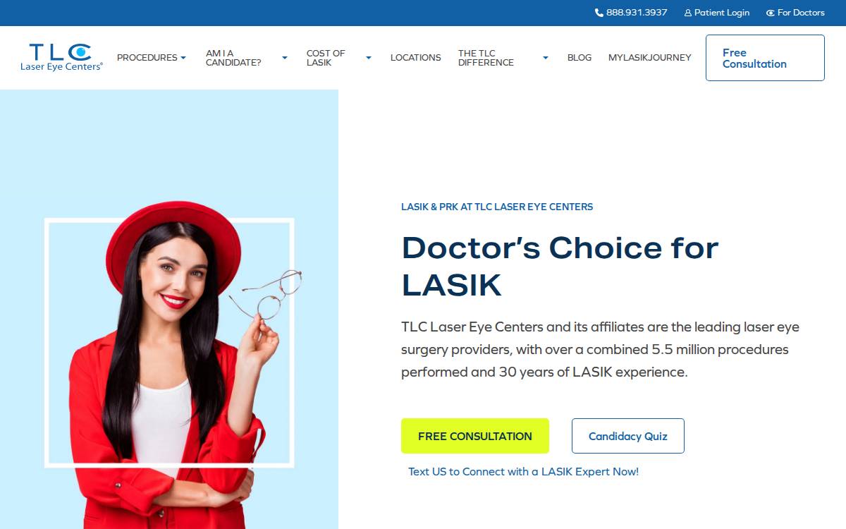 Tlc Vision website preview