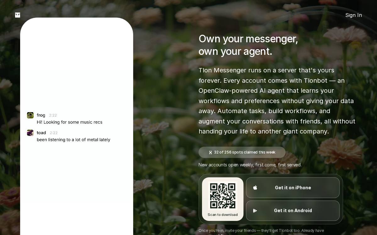 Tlon Corporation website preview