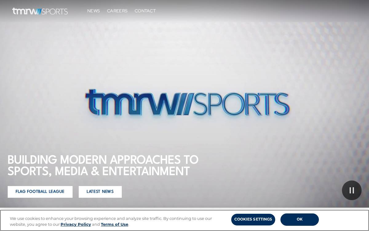 TMRW Sports website preview