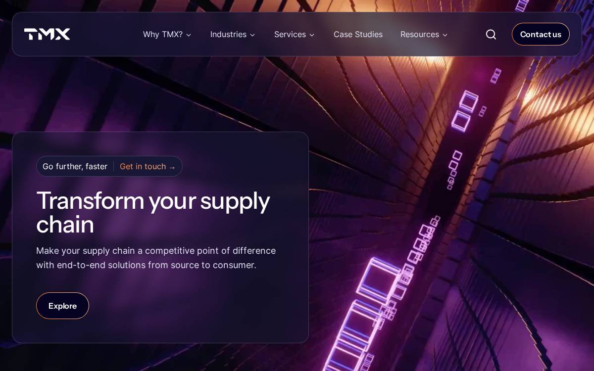 TMX website preview
