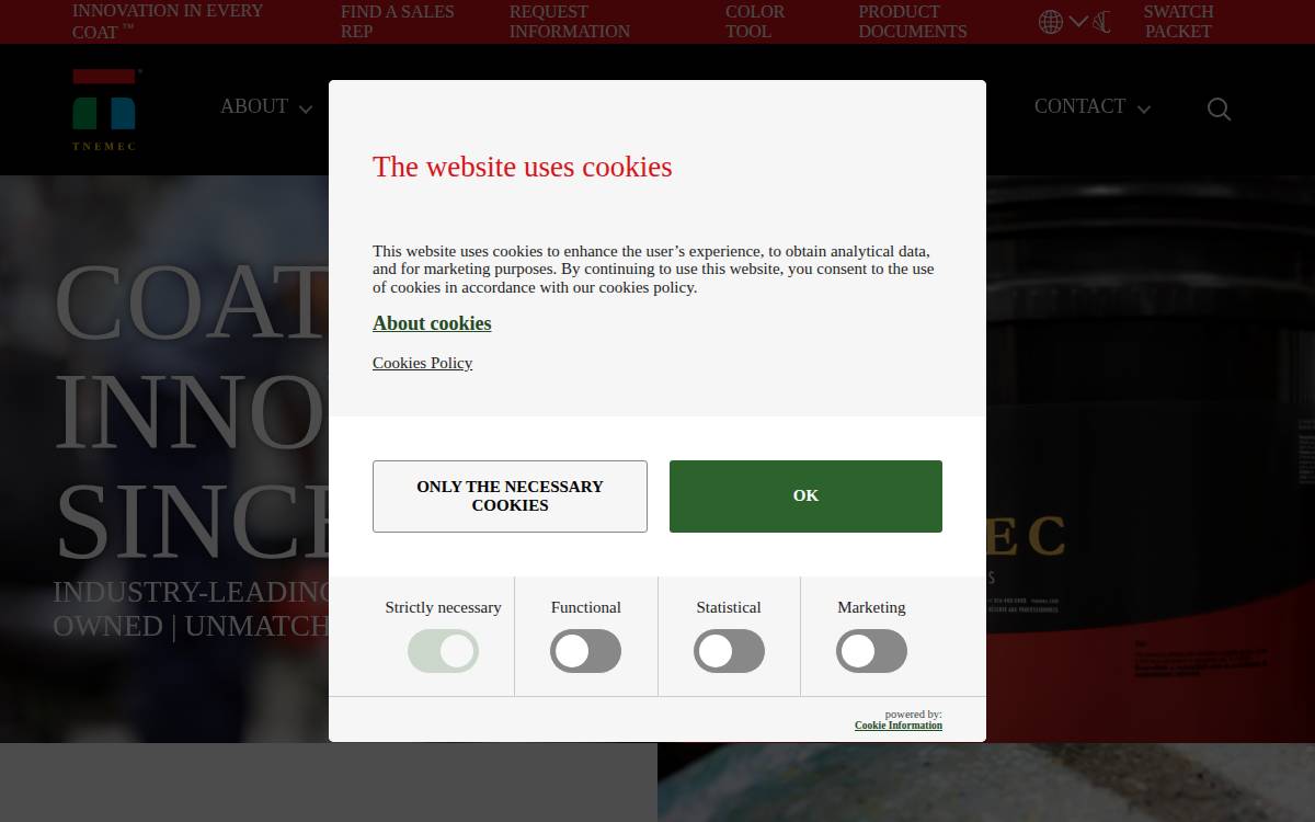 Tnemec website preview