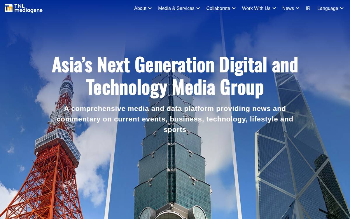 Tnlmediagene website preview